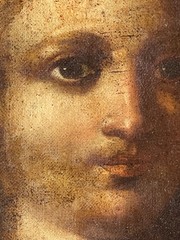 RARE 17th ITALIAN SCHOOL – OIL CANVAS PAINTING – SALVATOR MUNDI