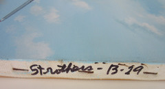 Raymond Waddey Painting B-29 Superfortress, Signed WASP, Dora D. Strother 20×24″