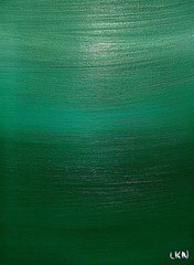 Laeknapes 12×9 Original Abstract Paper Museum Home Painting Artwork Lake Depths