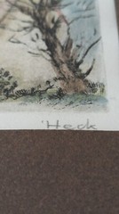 German artist Heck. Watercolor. Original 1990-2000 6