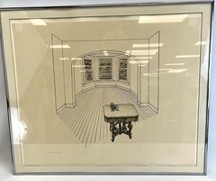 Robert M. Ellis Studio Bay with Sh-Scape Bon á Tirer 1971 Lithograph Signed