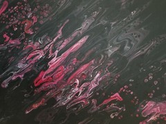 Original Acrylic Pour Painting Abstract Art signed canvas