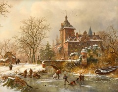Winter Landscapes oil painting Giclee Art Printed on canvas L3854