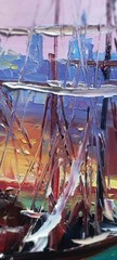 Painting by Lantigua Oil on Canvas Original Cuban Art „puerto“
