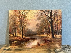 Vintage Robert Wood “October Morn “ On Heavy Card 16X12