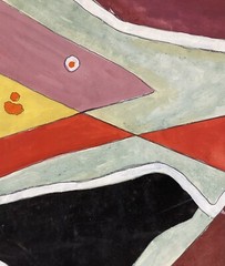 Exceptional Large c 1940s Rolph Scarlett Abstract Non Objective Gouache American