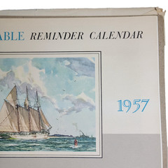 1957 Reproduction Watercolors by Gordan Grant „The Equitable Reminder Calendar“