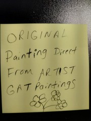 GAT Cats Original Painting ART 4×4 Inch Cottagecore CUTE ANIMALS Signed OOAK Cat