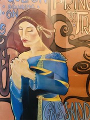 VTG Art Deco Piece Of “Golden Venus Pergamus Princess of Troy Cassandra“