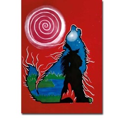 Wolf Spirit by Talon Nash Gallery-Wrapped Canvas Giclee Art (18 in x 12 in)