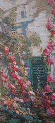 ABBOTT FULLER GRAVES Kennebunkport Doorway, Hand Enhanced, Framed, Certified