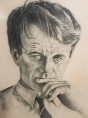 Robert F. Kennedy, „Bobby“ Pencil/Conte Portrait