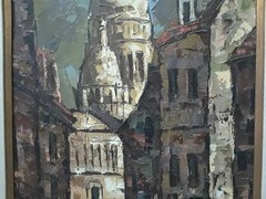 Original Oil by Maurice Ronceray Framed Montana Rue Chevalier de la Barre Paris