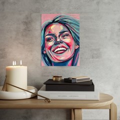 ORIGINAL Portrait Oil Picture Painting Woman Abstract Painting Art Modern HAND PAINTED