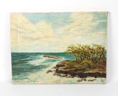 Original Seascape Oil Painting By Gertrude McNesby 1990