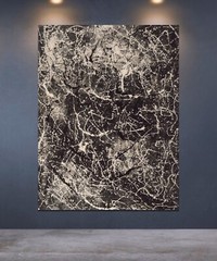 Jackson Pollock style￼ Artist Painting 81” X 62”(6ft. 9in)Abstract Modern XL