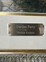 Vintage “Garden Party” Signed Thomas Kinkade Limited Edition 30”X26” – NO COA