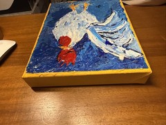 Rooster Painting By Ile