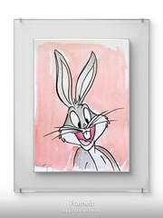 Original Bugs Bunny 1 Painting By Alannah Dyer- Acrylic 9×12 in. Looney Tunes TV