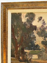 ANTIQUE PAINTING EARLY CALIFORNIA IMPRESSIONIST LANDSCAPE EDWIN AARDAL DISNEY