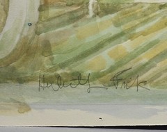 NICE! Herbert Fink Hong Kong Water Music Festival Watercolor W/C Painting