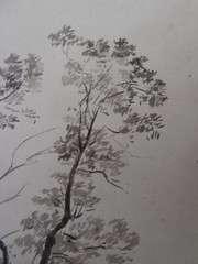 REGIS GIGNOUX NY Artist Painting INDIAN FALL Horses ca 1855 HUDSON RIVER SCHOOL