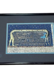 Egyptian Papyrus Painting Dendera Temple Sky Goddess Nut Astronomical Ceiling