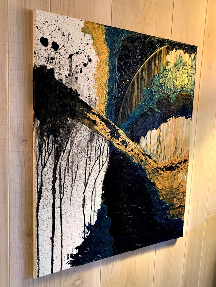 art work original abstract wall decor fusion
