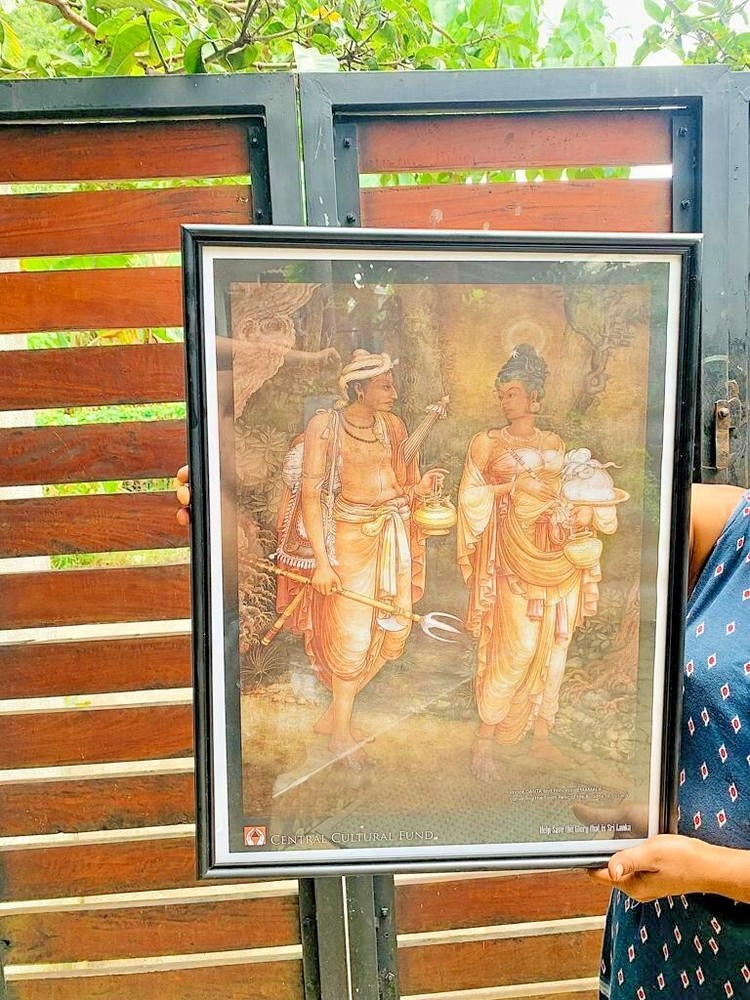 Traditional Sri Lankan painting temple painting, Sri Lankan traditional art