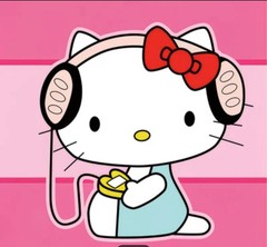 DIY Hello Kitty Headphones Diamond Painting (40×40 cm) C5