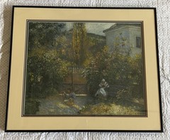 Camille Pissarro 1877 Hermitage Garden Bellagio Gallery of Fine Art Print Framed