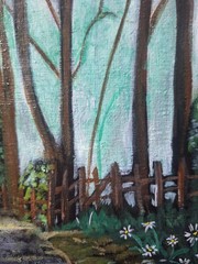 Orginal Misty Path 8×10 Stretched Canvas
