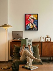 Faris Art-Hank Williams SR-11×14 Neo Expressionism Original Artwork on Canvas