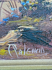 Palencia Mexican South West Desert Scene Original Oil Canvas Landscape Painting