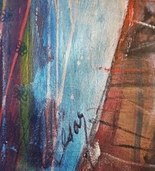 Acrylic On Canvas painting By Carlos Cesar cuban art 41×30 In T A Drog O Light