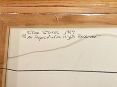 STAN STOKES SIGNED 36”x 26” ORIGNAL OIL PAINTING ON CANVAS FRAMED AVIATION THEME