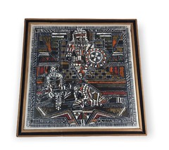 M. Victor Selvaraj Painting On Canvas Signed On Back