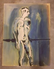 JUAN SORIANO 24″ x 18” COLOR CRAYON ON THICK PAPER DRAWING