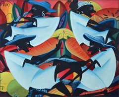 Cuban Art – Compesinos (Farmers) 2 by Janier Sanchez 20 x 24