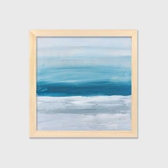 AMBER K – 8×8 Inch Abstract Painting, Impressionist Seascape Unframed Art