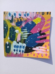Abstract Original Painting 4x4in