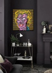 Marilyn Monroe Pop Art Optical Painting Wall Decor Figures Portrait Andy Warhol