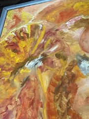 Tracey J Maroni Artwork 1980 painting Orange A Peel
