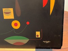 CLIFF ROBERTS Mid-Century Modern Orig 50s Abstract Painting SESAME STREET Artist