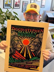 Ziggy Stephen Marley Buju Banton Red Rocks 2026 Poster Reggae Music Wall Art