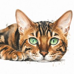 Original 8×10 Size Custom Hand painted watercolor Pet portraits