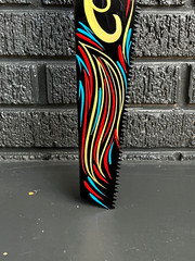 CHOP SHOP Hand Saw SIGN Painted Pinstriped Garage Man Cave Decor Hot Rat Rod Art