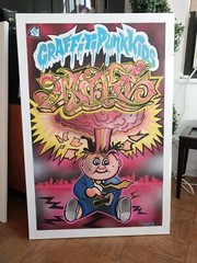 Adam Bomb Painting – Garbage pail kids Fan Art – 24 X 36 Inches By Artist MAKE$