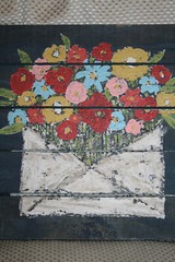 Little e Studios Painting on Pallet Background Wall Decor Emily Little