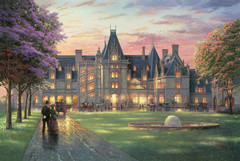Thomas Kinkade Elegant Evening at Biltmore S/N 18X27 Oil on Canvas